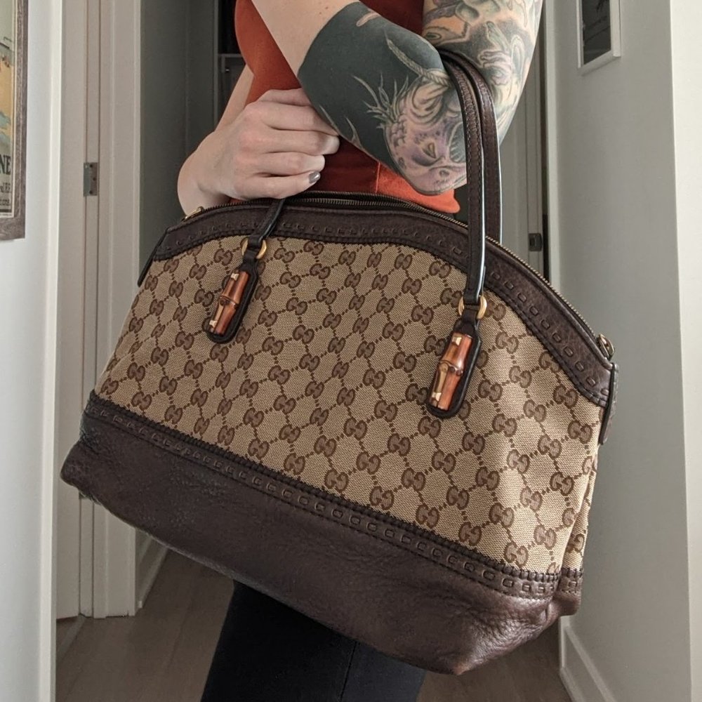 Vintage Gucci Bamboo Shoulder Bag